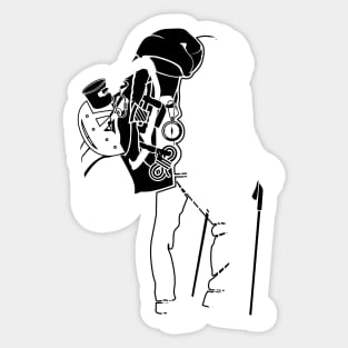 The Backcountry Hiker Sticker